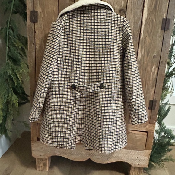 SEZANE BILLY COAT  Ecru Ocher Tiles LINED WOOL BLEND JACKET SIZE 36 - Picture 10 of 16